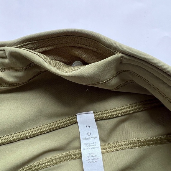 Lululemon Fine Force High-Rise Tight 28" Bronze Green Size 10 Leggings Workout - Picture 5 of 10